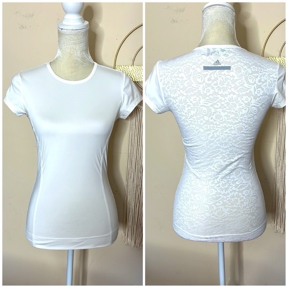 Adidas by Stella McCartney Tops - adidas by stella mccartney • floral mesh studio performance top